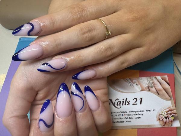 Infill Acrylic with Gel Polish